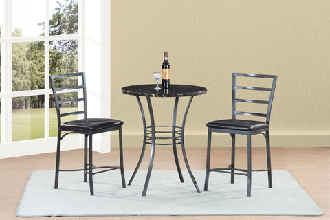 Monova Counter Table Set; Table + 2 Chairs (3 PCS. SET) - Furnlander