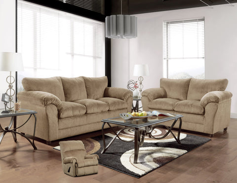 Kelly Bark Sofa & Loveseat Set; 2 PCS. SET - Furnlander