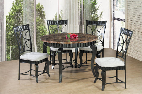 Arya Dining Table Set; Table + 4 Chairs (5 PCS. SET) - Furnlander