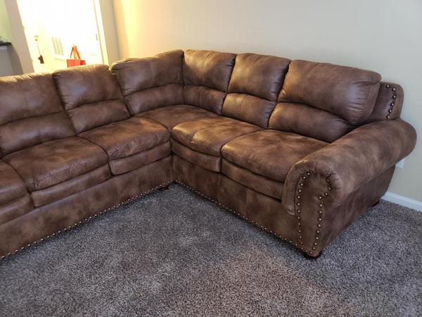 Arabella Almond Sectional Sofa Set - Furnlander