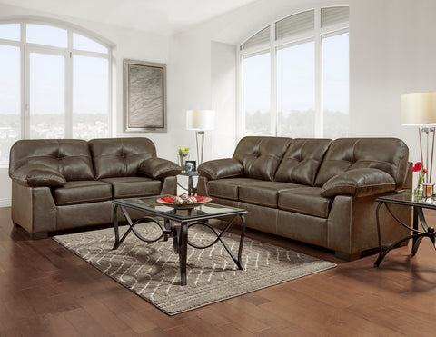 Yuma Tumbleweed Sofa & Loveseat Set; 2 PCS. SET - Furnlander