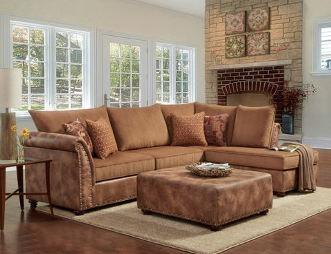 Padre Almond Sectional Sofa Set - Furnlander