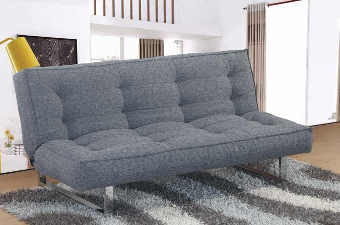 Cameron Gray Linen Fabric Klik Klak - Furnlander