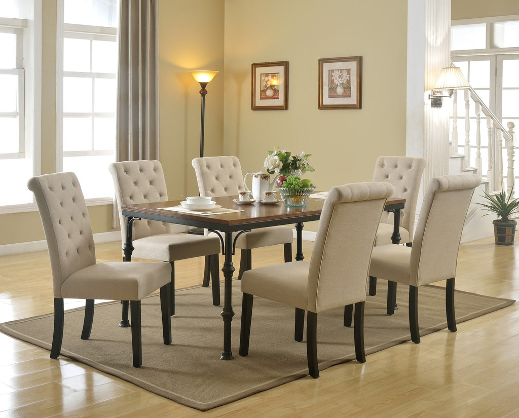 Westin Dining Table Set; Table + 6 Chairs (7 PCS. SET) - Furnlander