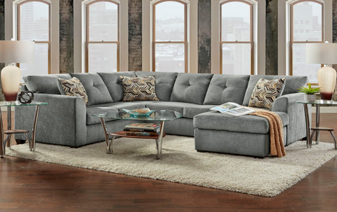 Kelly Gray Sectional - Furnlander