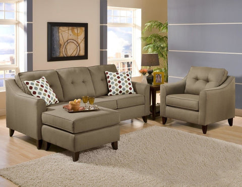 Mandalay Truffle Sofa/Chaise Set - Furnlander
