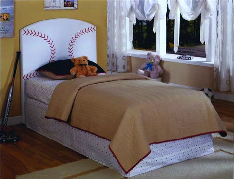 Baseball Design PVC Twin Head Board - Furnlander