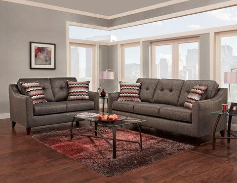 Beeson Ash Sofa & Loveseat Set; 2 PCS. SET - Furnlander