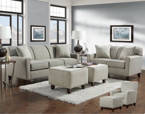 Lucy Slate Sofa & Loveseat Set; 2 PCS. SET - Furnlander