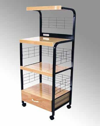 Canterbury Microwave Stand Black - Furnlander