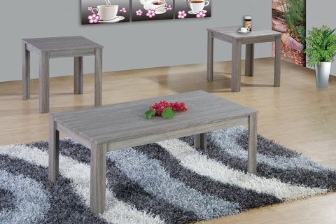 Dela Coffee Table Set 3 PCS. SET (1C + 2E) Gray - Furnlander