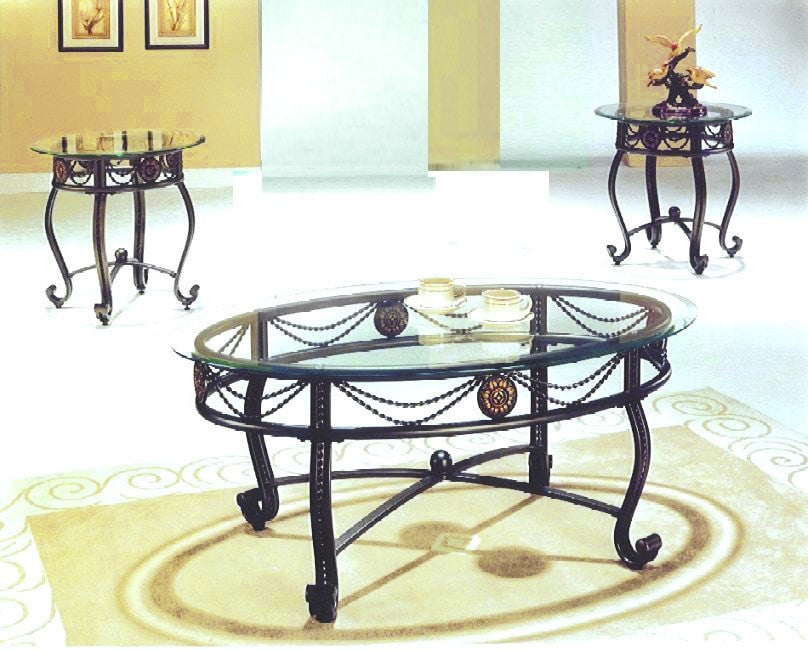 Sheila Coffee Table Set 3 PCS. SET (1C + 2E) - Furnlander