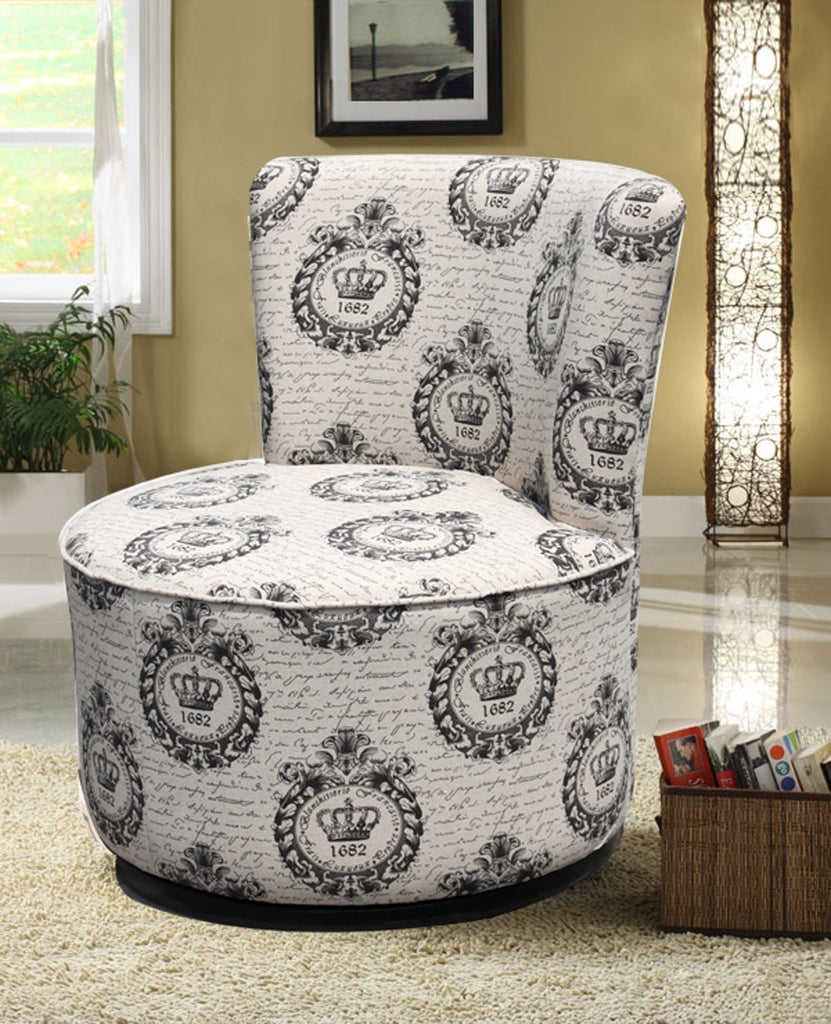 Crown Design Swivel Chair - Furnlander
