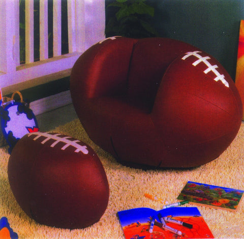 Football Swivel Chair w/ Ottoman - Furnlander