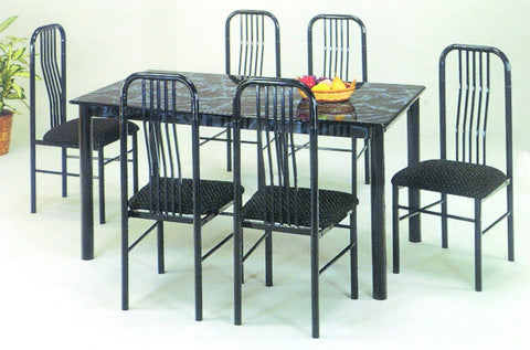 Marko Dining Table Set; Table + 6 Chairs (7 PCS. SET) - Furnlander
