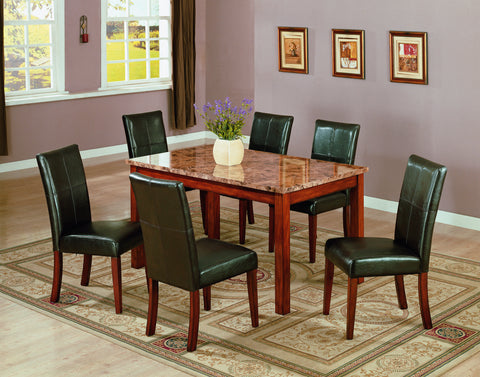 Tilden Dining Table Set; Table + 6 Chairs (7 PCS. SET) - Furnlander