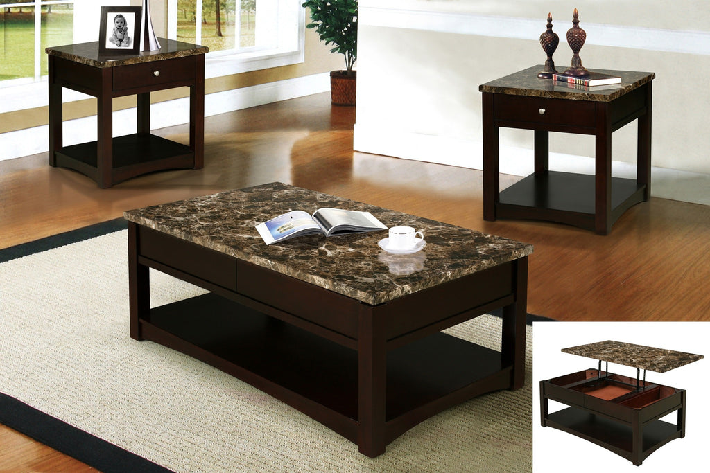 Fisker Coffee Table w/ Lifted Top - Furnlander