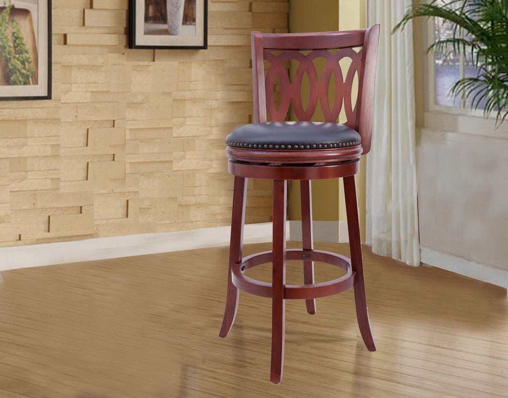Westport Wood Swivel Bar Stool - Furnlander