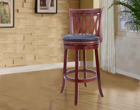 Westport Wood Swivel Bar Stool - Furnlander