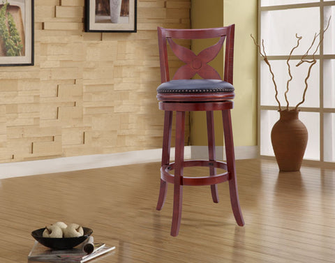 Coyle Wood Swivel Bar Stool - Furnlander