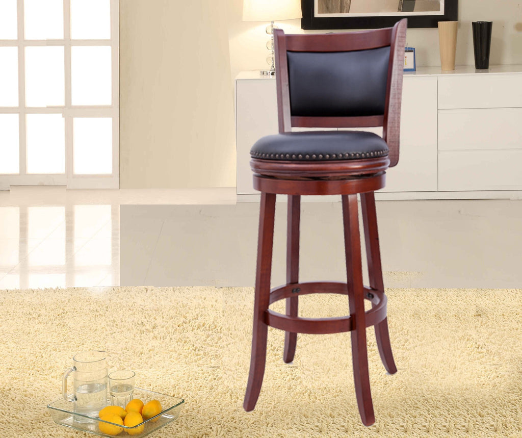 Camden Wood Swivel Bar Stool - Furnlander