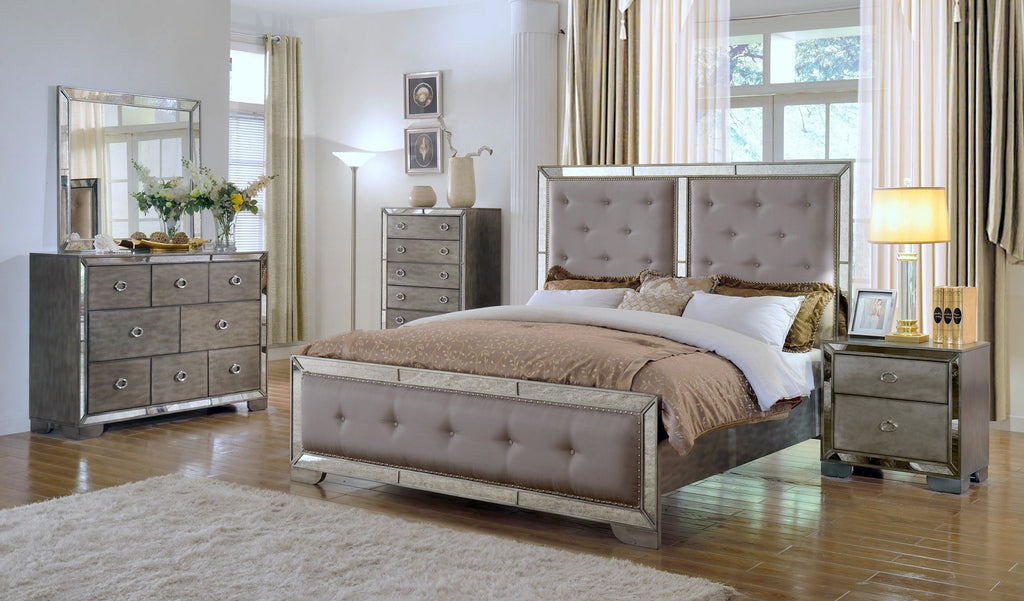 Blakely Bed; 4 PCS. SET (QB, NS, DR, MR) - Furnlander