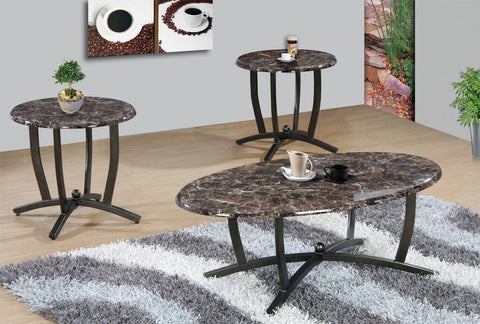 Layton Coffee Table Set Espresso 3 PCS. SET (1C + 2E) - Furnlander