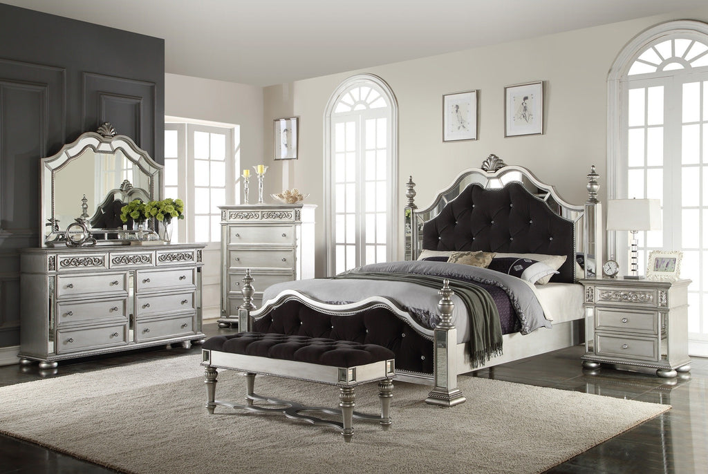 Leona Bed; 4 PCS. SET (QB, NS, DR, MR) - Furnlander