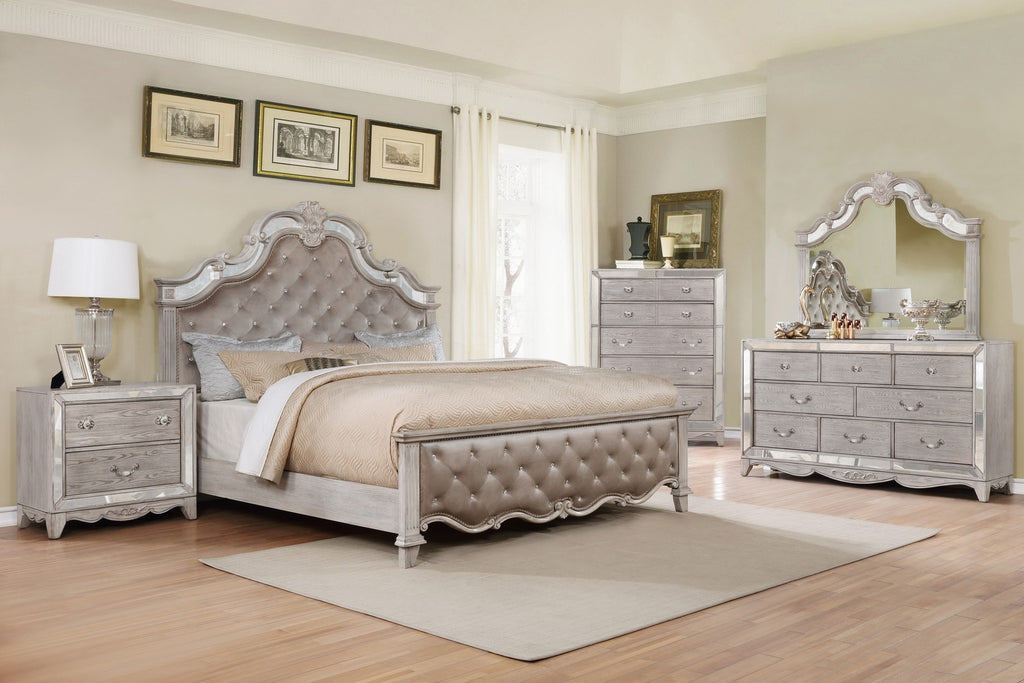 Payton Bed; 4 PCS. SET (QB, NS, DR, MR) - Furnlander