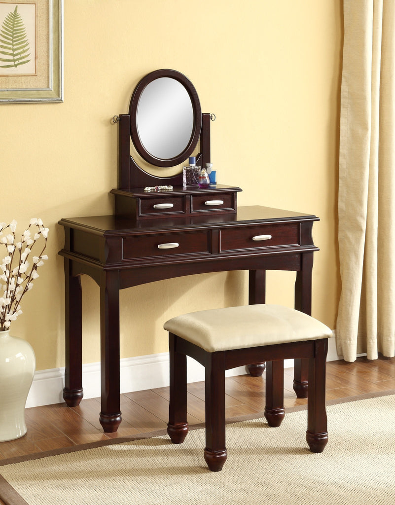 Cierra Vanity Table w/ Stool 2 PCS. SET - Furnlander