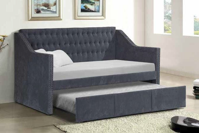Westwood Day Bed w/Trundle Dark Gray - Furnlander