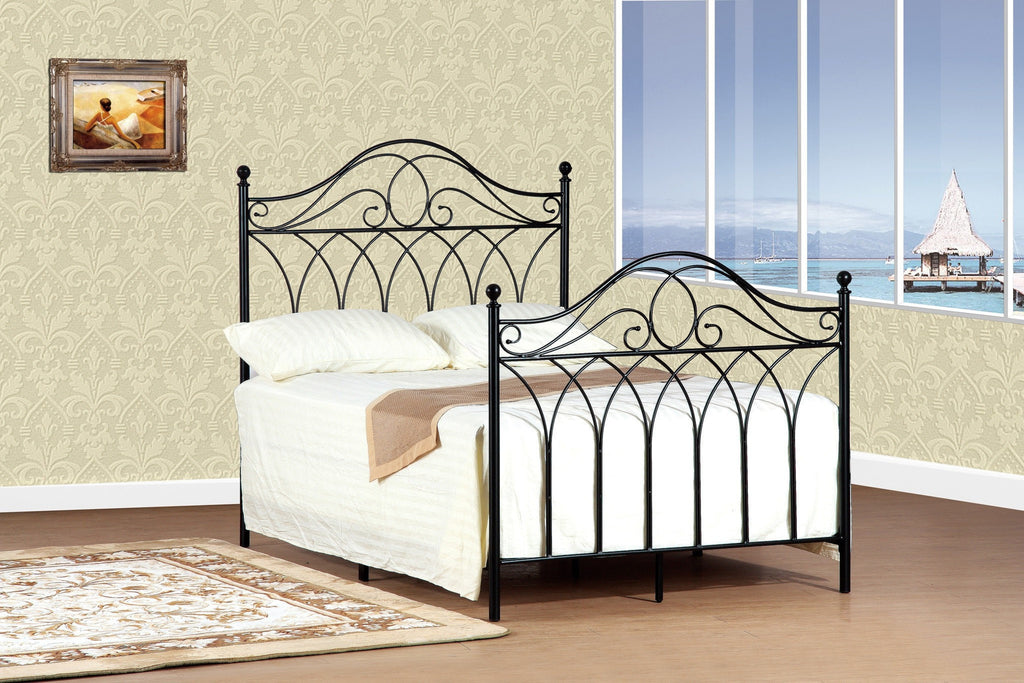 Felicia Queen Bed Black - Furnlander