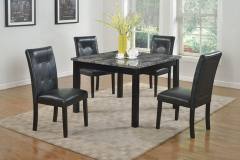 Mavos Dining Table Set; Table + 4 Chairs (5 PCS. SET) - Furnlander