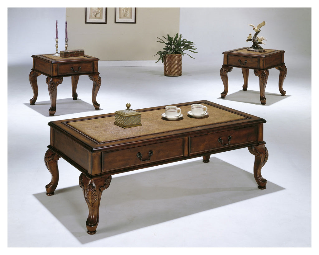 Columbus Coffee Table Set Map Design 3 PCS. SET (1C + 2E) - Furnlander
