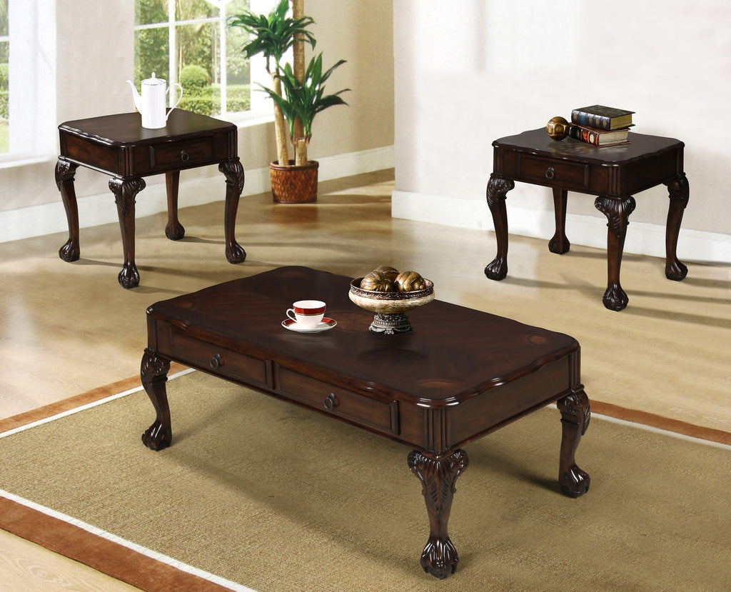 Genoa Coffee Table Set 3 PCS. SET (1C + 2E) - Furnlander