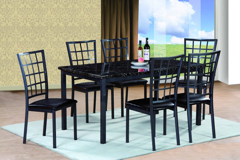 Oakmont Dining Table Set;  Table + 6 Chairs  (7 PCS. SET) - Furnlander