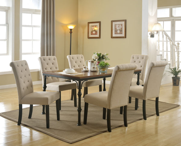 Westin Dining Table Set;  Table + 6 Chairs (7 PCS. SET) - Furnlander