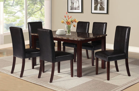 Amado Dining Table Set;  Table + 6 Chairs  (7 PCS. SET) - Furnlander
