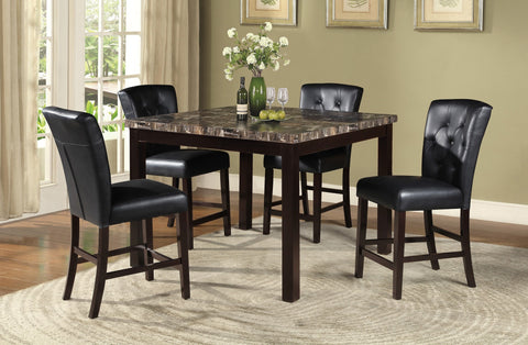 Westridge Counter Table Set;  Table + 4 Chairs  (5 PCS. SET) - Furnlander