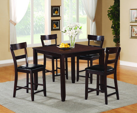 Landon Counter Table Set;  Table + 4 Chairs  (5 PCS. SET) - Furnlander
